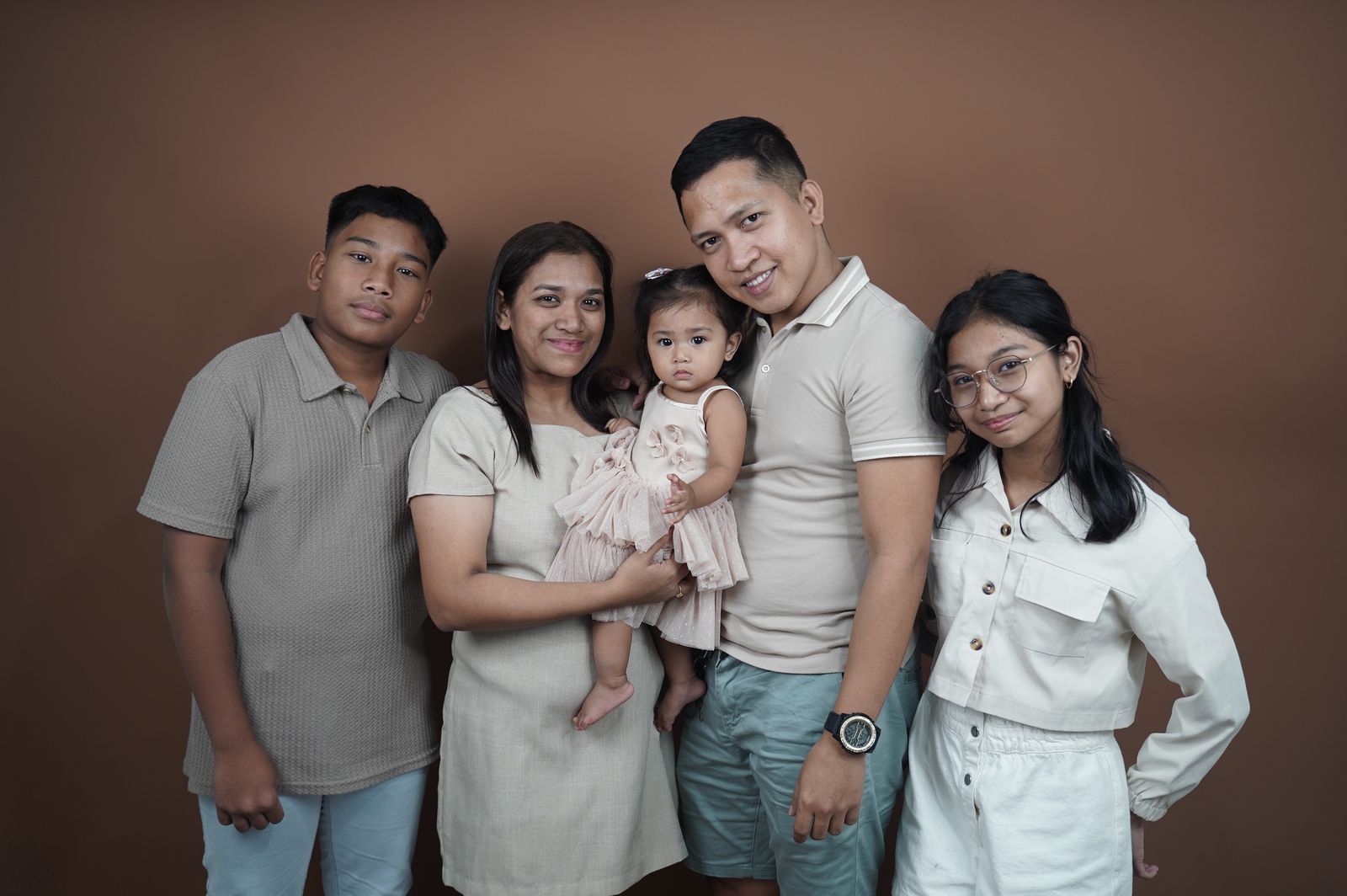 Ensaio de família em estúdio